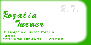 rozalia turmer business card